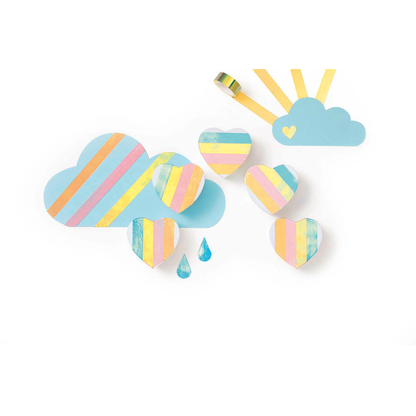 Artikelbild 2 für folia Magic Rainbow Deko-Klebeband glänzend 12,0 mm x 2,0 m 6 Rollen, Artikelnummer 287439