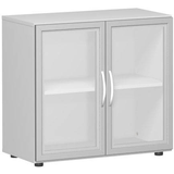 Artikelbild 1 für geramöbel Aktenschrank Flex, S-382800-GTL lichtgrau, Acrylglas satiniert 1 Fachboden 80,0 x 42,0 x 75,2 cm, Artikelnummer 875738