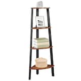 Artikelbild 1 für VASAGLE Eckregal braun, schwarz 48,5 x 34,0 x 125,0 cm, 1 St., Artikelnummer 262958