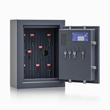 Artikelbild 1 für ISS safe4key Schlüsseltresor grau mit 5 + Schlüsselhaken-System Haken, Elektronikschloss, 33,0 x 16,5 x 44,0 cm, 1 St., Artikelnummer 849614
