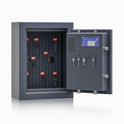 Artikelbild für ISS safe4key Schlüsseltresor grau mit 5 + Schlüsselhaken-System Haken, Elektronikschloss, 33,0 x 16,5 x 44,0 cm, 1 St., Artikelnummer 849614