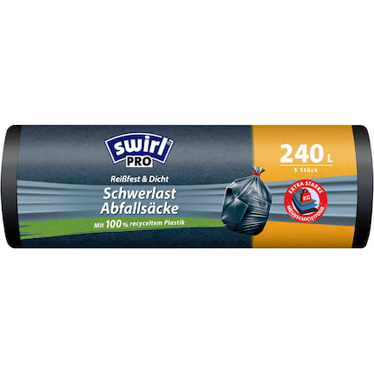 Artikelbild für swirl® Schwerlastsäcke PRO 2283 240,0 l schwarz, 5 St., Artikelnummer 338857