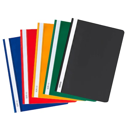 Artikelbild 2 für herlitz Schnellhefter Kunststoff farbsortiert DIN A4, 10 St., Artikelnummer 574036