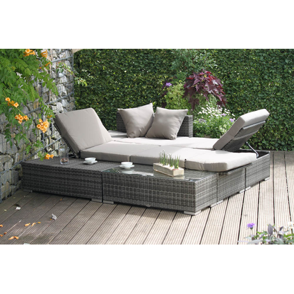 Artikelbild 11 für Garden Pleasure Loungegruppe Alcudia, grau Kunststoff, Metall, 10-teilig, Artikelnummer 231688