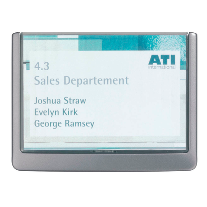 Artikelbild für DURABLE Türschild CLICK SIGN Kunststoff grau 14,9 x10,55 cm, 1 St., Artikelnummer 141549