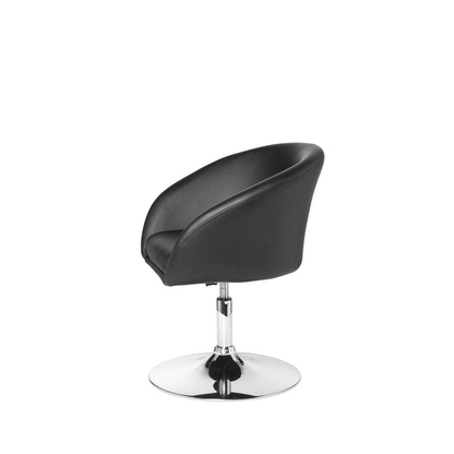 Artikelbild 3 für AMSTYLE Besuchersessel schwarz silber Kunstleder 62,0 x 55,0 x 72,0 - 84,0 cm, 1 St., Artikelnummer 624383