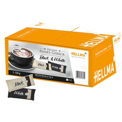 Artikelbild für HELLMA Black & White Kekse 1.120,0 g, 200 St., Artikelnummer 807317