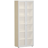 Artikelbild 1 für geramöbel Aktenschrank Flex, S-386821-GTA ahorn, Acrylglas satiniert 5 Fachböden 80,0 x 42,0 x 216,0 cm, Artikelnummer 875760