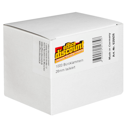 Artikelbild 5 für office discount Büroklammern farbsortiert lackiert, 1.000 St., Artikelnummer 620526