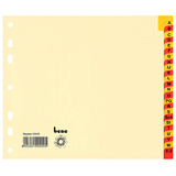 Artikelbild 1 für bene Ordnerregister DIN A4 Halbformat, Überbreite A-Z chamois 24-teilig, 1 Satz, Artikelnummer 192878