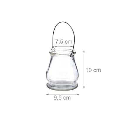 Artikelbild 3 für relaxdays Windlichter transparent, 12 St., Artikelnummer 471884