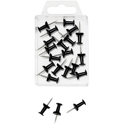 Artikelbild für WEDO Pinnnadeln Diabolo schwarz, 20 St., Artikelnummer 719387