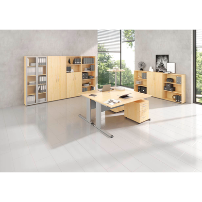 Artikelbild 4 für HAMMERBACHER Inader Vitrine ahorn 4 Fachböden, Artikelnummer 844771