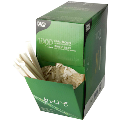 Artikelbild 6 für PAPSTAR Einweg-Rührstäbchen pure, Holz, 1.000 St., Artikelnummer 130801