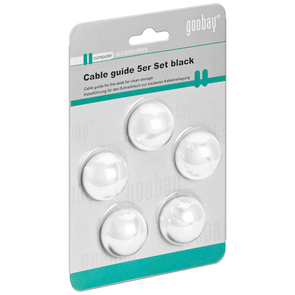 Artikelbild 2 für goobay Kabelclips weiß 2,9 cm, 5 St., Artikelnummer 821314