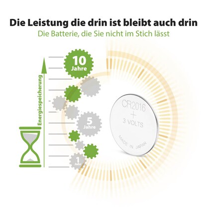 Artikelbild 6 für GP Knopfzellen CR2016 Lithium 3,0 V, 5 St., Artikelnummer 676098