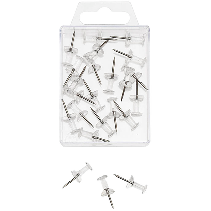 Artikelbild für WEDO Pinnnadeln Diabolo transparent, 20 St., Artikelnummer 719391