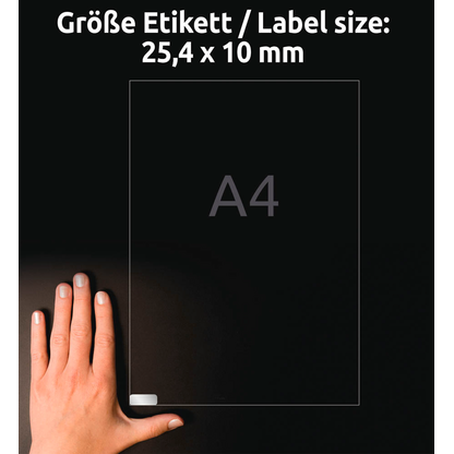 Artikelbild 14 für AVERY Zweckform Typenschildetiketten L6008-20 silber 25,4 x 10,0 mm, 20 Blatt, Artikelnummer 345538