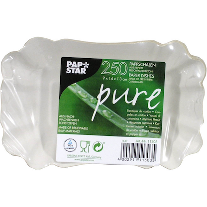 Artikelbild für PAPSTAR Pappschalen pure weiß 14,0 x 3,0 cm, 250 St., Artikelnummer 119713