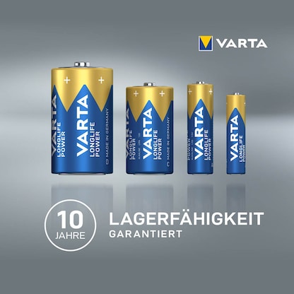 Artikelbild 10 für VARTA Batterien LONGLIFE Power Alkali-Mangan Mignon AA 1,5 V, 4 St., Artikelnummer 743583