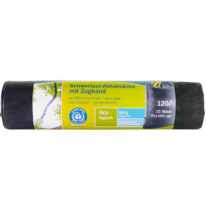 Artikelbild 2 für Secolan® Schwerlastsäcke 120,0 l grau 45,0 µm, 10 St., Artikelnummer 793240