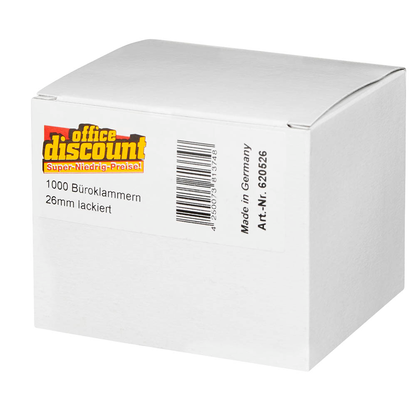 Artikelbild 6 für office discount Büroklammern farbsortiert lackiert, 1.000 St., Artikelnummer 620526