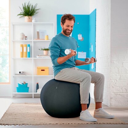 Artikelbild 12 für LEITZ Ergo Cosy Sitzball grau 65,0 cm, Artikelnummer 793957