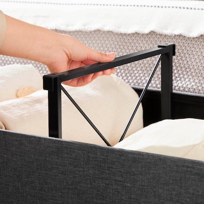 Artikelbild 10 für SONGMICS Sitztruhe LSF76GYZ dunkelgrau Stoff 110,0 cm, Artikelnummer 291509