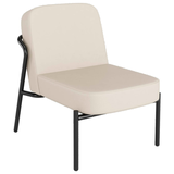 Artikelbild 1 für medso powered by PAPERFLOW Sessel MEDSO S Rund creme schwarz Kunstleder 58,0 x 74,3 x 73,6 cm, 1 St., Artikelnummer 522049