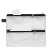 Artikelbild 1 für FolderSys Reißverschlussbeutel DIN A5 transparent/schwarz 0,15 mm, 1 St., Artikelnummer 357343