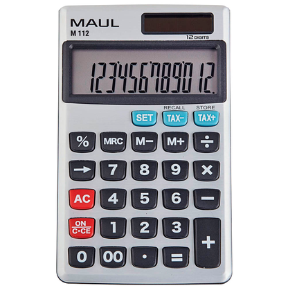 Artikelbild für MAUL M 112 Taschenrechner silber, Artikelnummer 729873