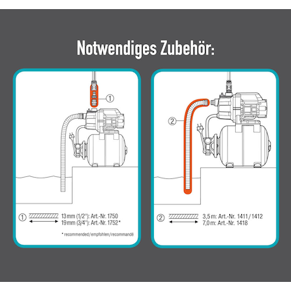Artikelbild 5 für GARDENA Hauswasserwerk 3700/4 800 W, Artikelnummer 923664