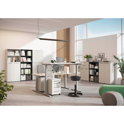 Artikelbild 9 für GERMANIA Aktenregal Lissabon grafit 80,0 x 40,0 x 120,0 cm, 1 St., Artikelnummer 727277