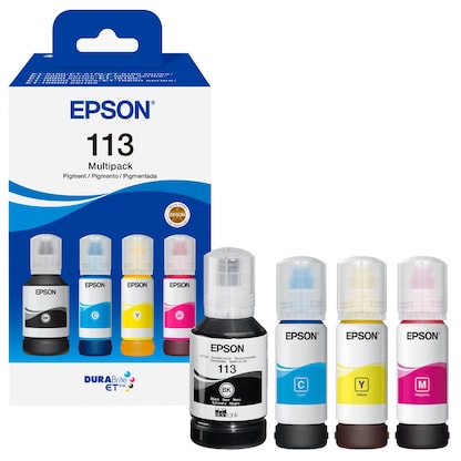 Artikelbild für EPSON 113/T06B64 schwarz, cyan, magenta, gelb Tintenflaschen, 4er-Set, Artikelnummer 513166