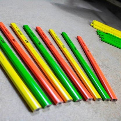 Artikelbild 4 für TOX Zimmermannsbleistift HB orange, gelb, grün, 12 St., Artikelnummer 560328