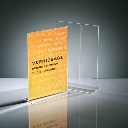 Artikelbild 3 für SIGEL gerade Tischaufsteller DIN A4 beidseitig, 1 St., Artikelnummer 113550