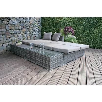 Artikelbild 13 für Garden Pleasure Loungegruppe Alcudia, grau Kunststoff, Metall, 10-teilig, Artikelnummer 231688