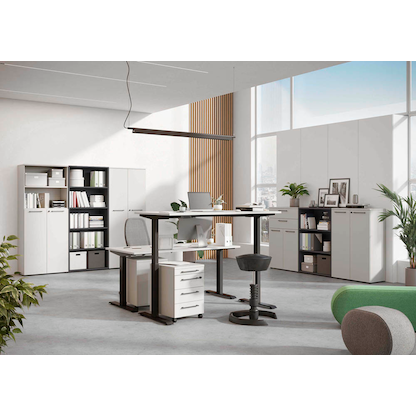 Artikelbild 4 für GERMANIA Aktenregal Lissabon grafit 80,0 x 40,0 x 120,0 cm, 1 St., Artikelnummer 727277