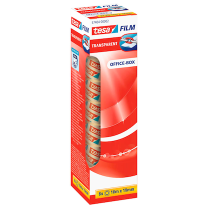 Artikelbild 2 für tesa OFFICE-BOX Klebefilm transparent 19,0 mm x 10,0 m 8 Rollen, Artikelnummer 138743