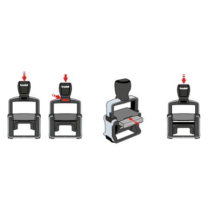 Artikelbild 3 für trodat Textstempel, individualisierbar 5208 selbstfärbend schwarz Logo möglich, 1 St. - Direkt online personalisieren, Artikelnummer 640249