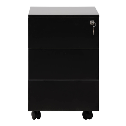 Artikelbild für Gürkan Rollcontainer schwarz 3 Auszüge 40,0 x 60,0 x 61,0 cm, Artikelnummer 564841