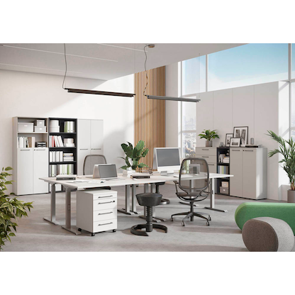 Artikelbild 7 für GERMANIA Aktenregal Lissabon grafit 80,0 x 40,0 x 120,0 cm, 1 St., Artikelnummer 727277