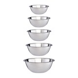 Artikelbild 1 für relaxdays Schüssel-Set silber 5-tlg., 5 St., Artikelnummer 361513