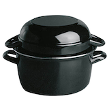 Artikelbild 1 für APS Muscheltopf schwarz 2,6 l, 1 St., Artikelnummer 195349