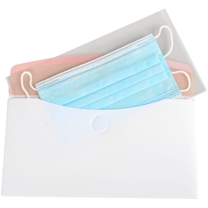 Artikelbild für tarifold Maskentaschen antimikrobiell DIN lang transparent genarbt 0,12 mm, 6 St., Artikelnummer 329534