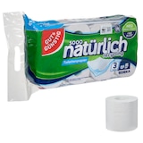 Artikelbild 1 für GUT&GÜNSTIG Toilettenpapier natürlich recycling 3-lagig Recyclingpapier, 8 Rollen, Artikelnummer 679799