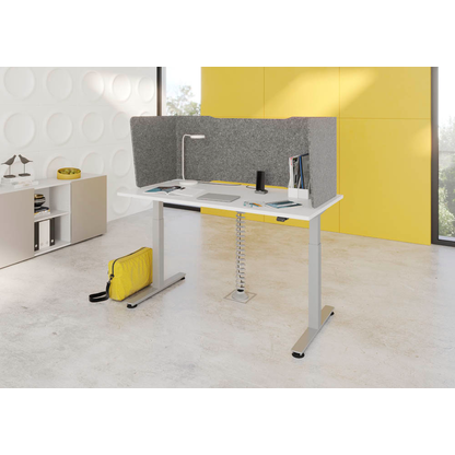 Artikelbild 4 für HAMMERBACHER Akustik-Tischtrennwand, grau 174,0 x 60,5 cm, 1 St., Artikelnummer 743181