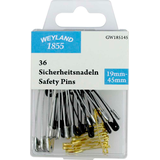 Artikelbild 1 für WEYLAND 1855 Sicherheitsnadeln farbsortiert, 36 St., Artikelnummer 768677