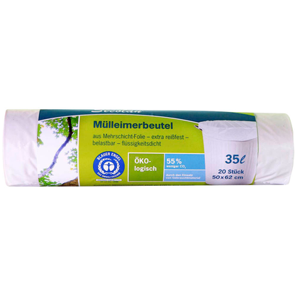 Artikelbild 2 für Secolan® Müllbeutel 35,0 l weiß 25,0 µm, 20 St., Artikelnummer 152405