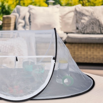 Artikelbild 8 für relaxdays Fliegenhaube weiß, schwarz, 1 St., Artikelnummer 562324